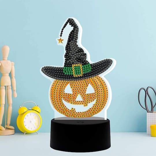 Sparkly Selections Pumpkin Lamp Diamond Art Kit
